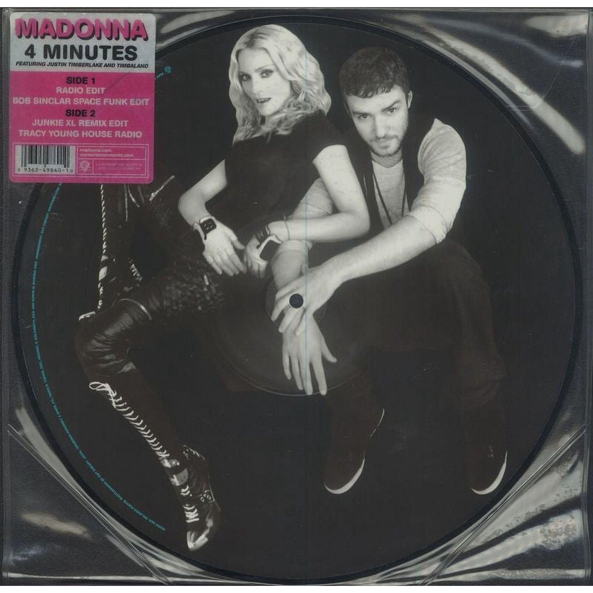 Madonna Featuring Justin Timberlake & Timbalan - 4 Minutes - 12" Picture Disc