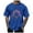 Blue, variant on Men's Summer Home Short Sleeved Round Neck Short Sleeved T Shirt Hop Graf Fiti Rugby/football T Shirts for Men Short Sleeve Lightweight T Shirts Large T Shirts Neck Top for Men T Shirts with Pockets