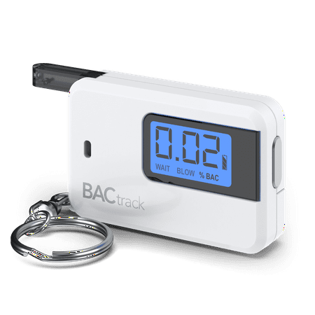 BACtrack Go Keychain Breathalyzer (White) | Ultra-Portable Pocket Keyring Alcohol Tester for Personal Use