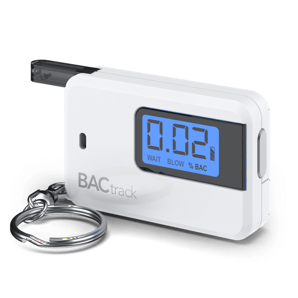 BACtrack Go Porte-Clés Alcootest (Blanc) Ultra-Portable Porte-Clés Testeur d'Alcool pour un Usage Personnel