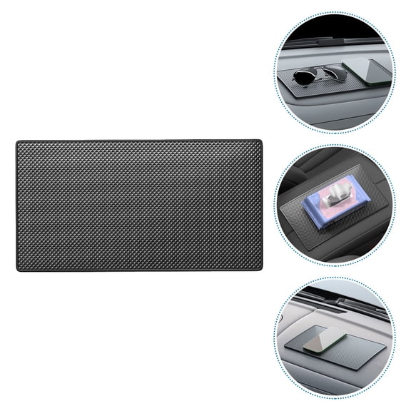AURARMLET Grey PU Anti-Skid Car Dashboard Pad Mat, Non- Dash Protector for Automotive Interior, 1 Set