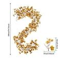 thumbnail image 2 of SHOPPLAND Fall Maple Leaf Garland 6.5ft/Piece Artificial Fall Garland Thanksgiving Decor for Home Wedding Party Christmas, 2 of 5