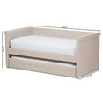 thumbnail image 7 of Bowery Hill Modern Fabric Modern Daybed with Trundle in Beige, 7 of 7