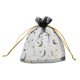 thumbnail image 1 of Bolsa de Organza Uxcell, Bolsas de Malla Transparente con Estrellas y Luna, Bolsas de Regalo con Cuerda, Paquete de Fiesta, Bolsas para Joyería Negras-Doradas 3.5" x 5", 1 of 6