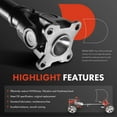 thumbnail image 4 of A-Premium Rear Complete Drive Shaft Prop Shaft Driveshaft Assembly Compatible with Toyota 4Runner 2003 2004 2005 2006 2007 2008 2009 4.0L, 4WD, Replace# 37110-6A440, 4 of 8