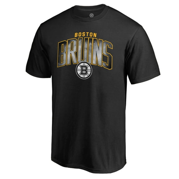 Men's Black Boston Bruins Arch Smoke T-Shirt