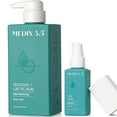 thumbnail image 1 of Medix 5.5 exfoliante AHA ácido glicólico limpiador facial y corporal + loción de crema corporal hidratante de colágeno cuidado de la piel juego de 2 piezas | Jabón corporal y limpiador facial espumoso, 1 of 5