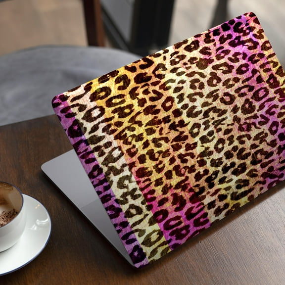 DesignSkinz Vibrant Striped Cheetah Animal Print Full-Body Skin Decal Wrap Cover for MacBook 12" Retina (A1534)