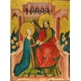thumbnail image 2 of Frondenb Altarpiece 11x14 Gold Ornate Wood Framed with Double Matting Museum Art Print Titled - Coronation of the Virgin, 2 of 4