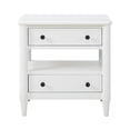 thumbnail image 2 of Glavbiku Mid-Century Nightstand with 2 Drawers & Shelf,White Bedside Table for Bedroom,Adult, 2 of 8