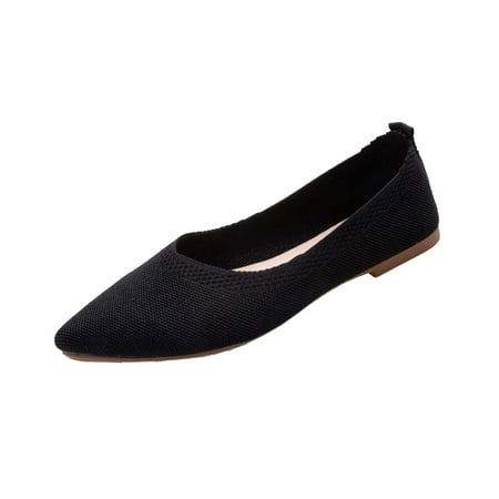 

Fesfesfes Casual Shoes for Women Pointed Toe Leisure Flat Platform Pointed Shoes Non-slip Light Cloth Shoes 39(7)