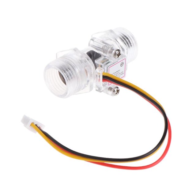 Interruptor del sensor de flujo de agua G1/2 "Hall Effect Meter Control Dc 5-15v,11 Feliz Sencillez
