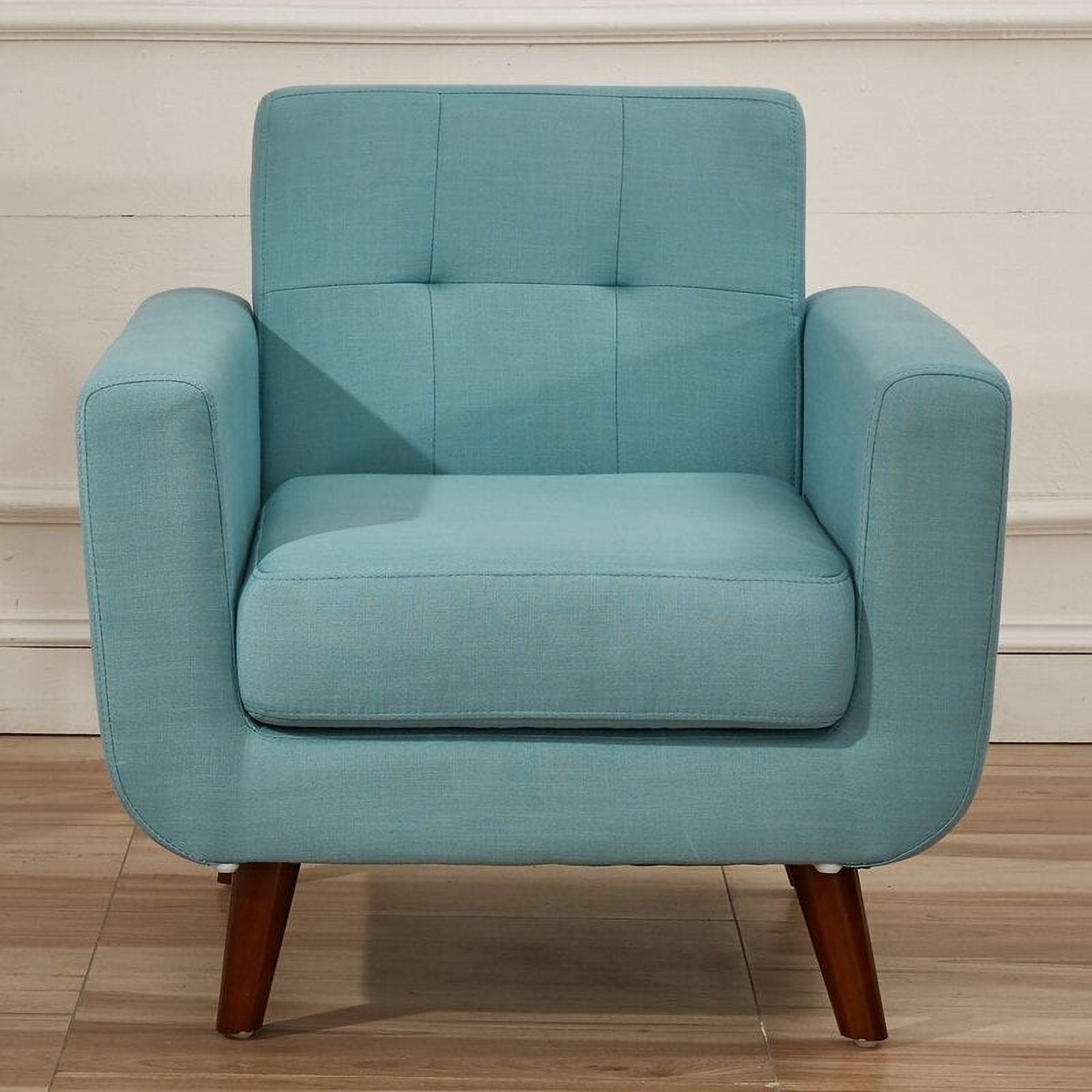 Zohaib 31.1'' Wide Tufted Linen Lounge Chair