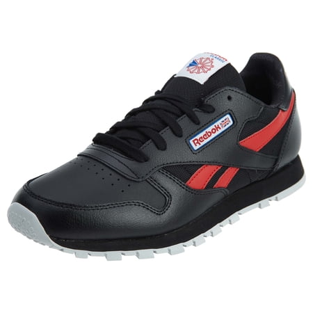 Reebok Baby CL Leather SO Sneaker, Black/Primal RED/Vital BL, 4 Child US Toddler