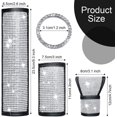 thumbnail image 2 of Friendsa - Juego de 7 accesorios para coche, cubierta brillante para cinturón de seguridad, con diamantes de imitación, para pomo de puerta, guantes de cristal, cubierta para palanca de cambios, cubierta para freno de mano, anillo de inicio, insignia adhesiva para mujeres y adultos, decoración de coche con diamantes (blanco) Ormromra WMZL-1783, 2 of 9