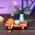 thumbnail image 3 of Visland Moon Cake Kitchenware Lotus Mini Decor, Miniature Garden Decoration Gift for Mid-Autumn Festival, 3 of 6
