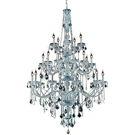 

Elegant Lighting Verona 43 25 Light Royal Crystal Chandelier in Chrome
