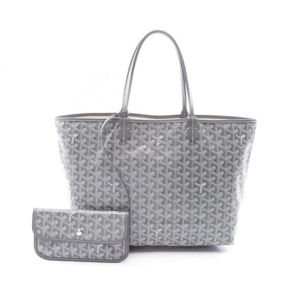 Pre-Owned Goyard Saint Louis PM Tote Bag, Handbag, Coated Canvas Leather, Women's, Gray