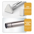 thumbnail image 3 of Tringle à Rideau Adhésive Rétractable pour Douche, Tension, Métal, Extensible, Tringles de Compression Sans Perçage, Murale, Fenêtre, pour Rideaux, Ajustable, Sans Perçage, Acier Inoxydable, 3 of 6