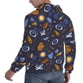 thumbnail image 6 of Honeii Galaxy Pattern Mens Hoodies Men's Loose Sleeve Sweatshirt,Pullover Hooded Sweatshirt for Men,Essentials Hoodie-Medium, 6 of 7