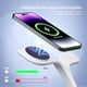 thumbnail image 3 of Cargador inalámbrico magnético, actualice la estación de carga MagSafe 3 en 1 con una lámpara LED compatible con iPhone 15/14/13/Pro/Pro Max/Mini, iWatch SE/9/8/7/6/5/4, Airpods 3/2/Pro/Ultra,Blanco, 3 of 16