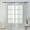 Gray, variant on Dtwnek 2 Panels Solid Color Sheer Curtain Rod Pocket Window Curtain for Kitchen, Bedroom, Living Room