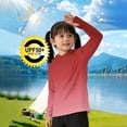 thumbnail image 3 of OGLCCG Kids Boys UPF 50+ Hoodie Shirts Long Sleeve Rash Guard Sun Protection Fishing Shirts Lightweight Outdoor Fishing Hooded Shirts 5-15 Years, 3 of 5