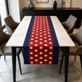 thumbnail image 6 of Miwamany Anniversary of Independence Day Table Runner, Star-Printed American Style Linen Table Runner, Patriotic Dining Decor for Home Kitchen Coffee Table, 6 of 6