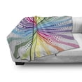 thumbnail image 3 of Vintage Rainbow Soft Flannel Fleece Throw Blanket, Retro Style Burst Effect with Halftone Details Colorful Rays Pop Sixties, Cozy Plush for Indoor and Outdoor Use, 50" x 60", Multicolor, by Ambesonne, 3 of 6