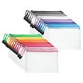 thumbnail image 1 of Uxcell 24pcs Bolsas de Malla con Cremallera A6 6.3" x 4.7" Bolsa de Plástico Impermeable para Organización de Suministros, 12 Colores, 1 of 7