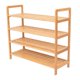 thumbnail image 1 of Zapatero independiente de bambú, 4 niveles, madera, para armarios y entrada, organizador, capacidad para 12 pares de zapatos, 1 of 5