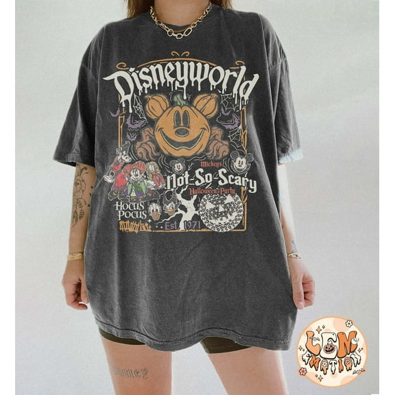 Vintage Disneyworld Est.1971 Halloween Shirt, Mickey's Not So Scary Party Shirt, Hocus Pocus Shirt, Disney Halloween Shirt, Halloween Party