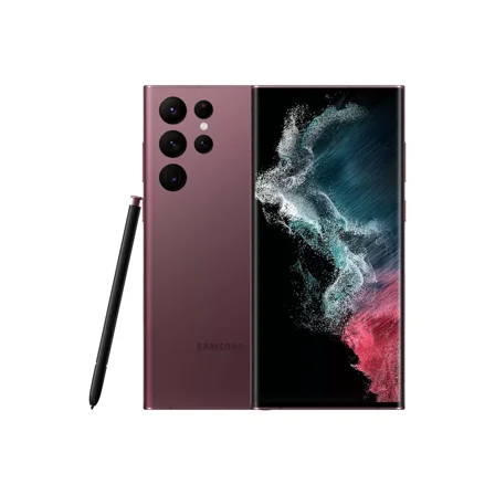 Restored Samsung Galaxy S22 Ultra SM-S908U Spectrum Only 128GB Burgundy (Refurbished)