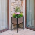 thumbnail image 5 of 17-inch Elevated Planter Box Wood Texture/ Brown, 5 of 5