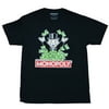 Monopoly Mens T-Shirt - Uncle Pennybags Playing in A Cash Pile (Medium)