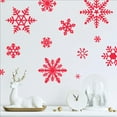 thumbnail image 4 of Winter Snowflakes Christmas Decals and Decor Vinyl Lettering Decal Stickers Self Adhesive - XXL set of 12- Sizes Range from 5"-16" - Color: Red, 4 of 6