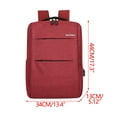 thumbnail image 5 of Travel Laptop Backpack With USB Charging Port Business Backpack With Luggage Straps For Women And Men Red, 5 of 9
