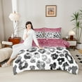thumbnail image 5 of Feelyou Fashion Cheetah Print Bedding Comforter Set, Pastel Sequin Print Twin Comforter Sets, Teens Adult Women Girls Bedding Set, Lightweight Room Decor, 2-Piece, 5 of 9