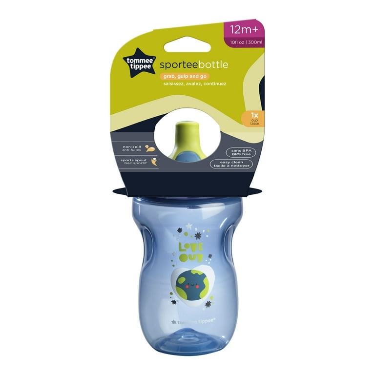 Tommee Tippee Sporty Water Bottle for Toddlers, 12 months+, 10oz,  Spill-Proof Sippy Cup, Easy to Hol…See more Tommee Tippee Sporty Water  Bottle for