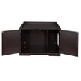thumbnail image 6 of Pefilos 33" Cat Washroom Storage Bench Cat Litter Box Enclosure Cover Cat House Cabinet, Brown, 6 of 6