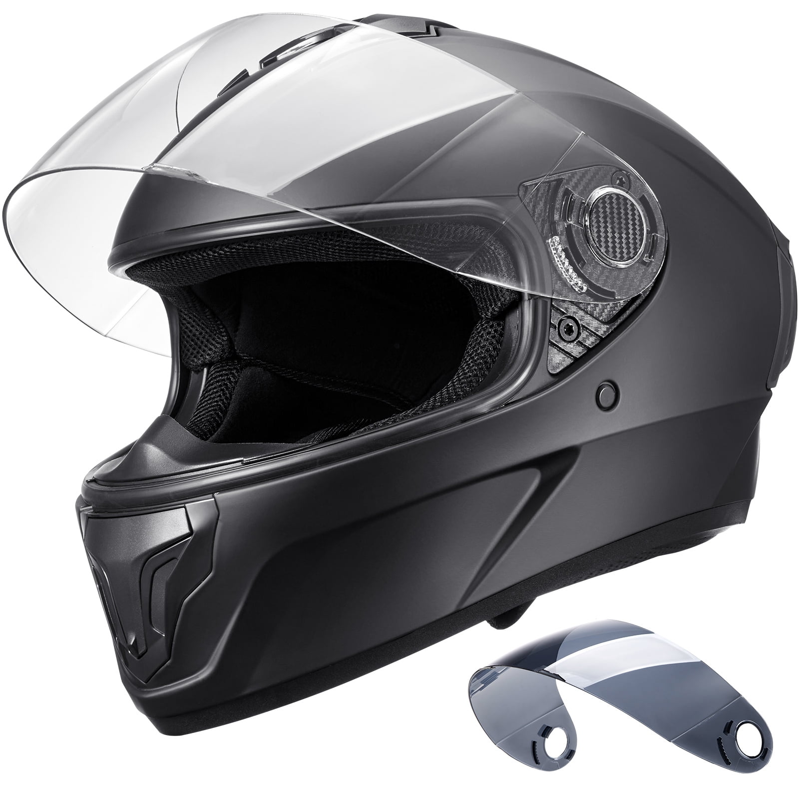 KFFKFF Motorbike Helmet, Comprehensive Coverage, Intelligent Urban ABS & Dense Helmet with Bluetooth Connectivity & Swappable Visor, DOT Certified Comfortable Off-Road Helmet