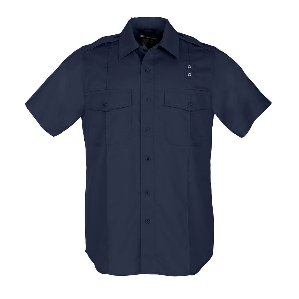 Polyester-Cotton Fabric 5.11 Tactical Womens Class B Twill PDU Short Sleeve Shirt Style 61159 