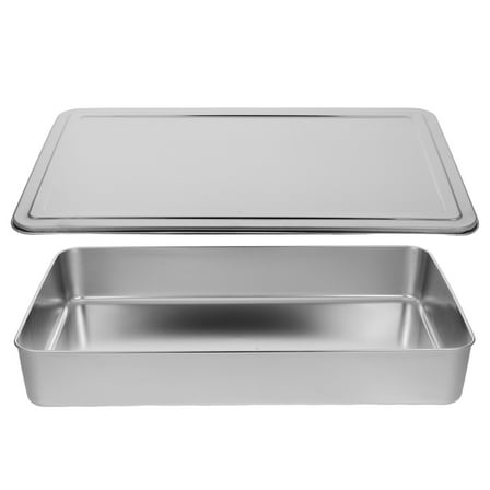 ELAYARD Stainless Steel Casserole Pan with Lid for Kitchen Use and Storage 1Pcs