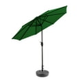 thumbnail image 2 of GARDEN 9 Ft Patio Umbrellas w/ Black Round Base Included for Outdoor Shade, Dark Green, 2 of 6