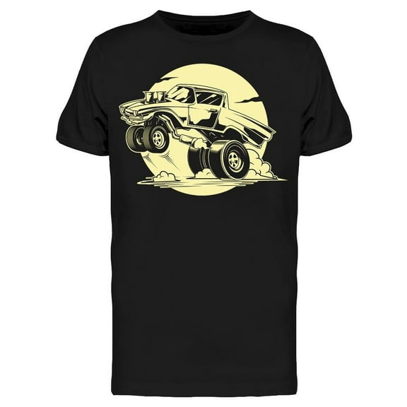 Wheelie Pickup T-Shirt Men -Image by Shutterstock, Male Large