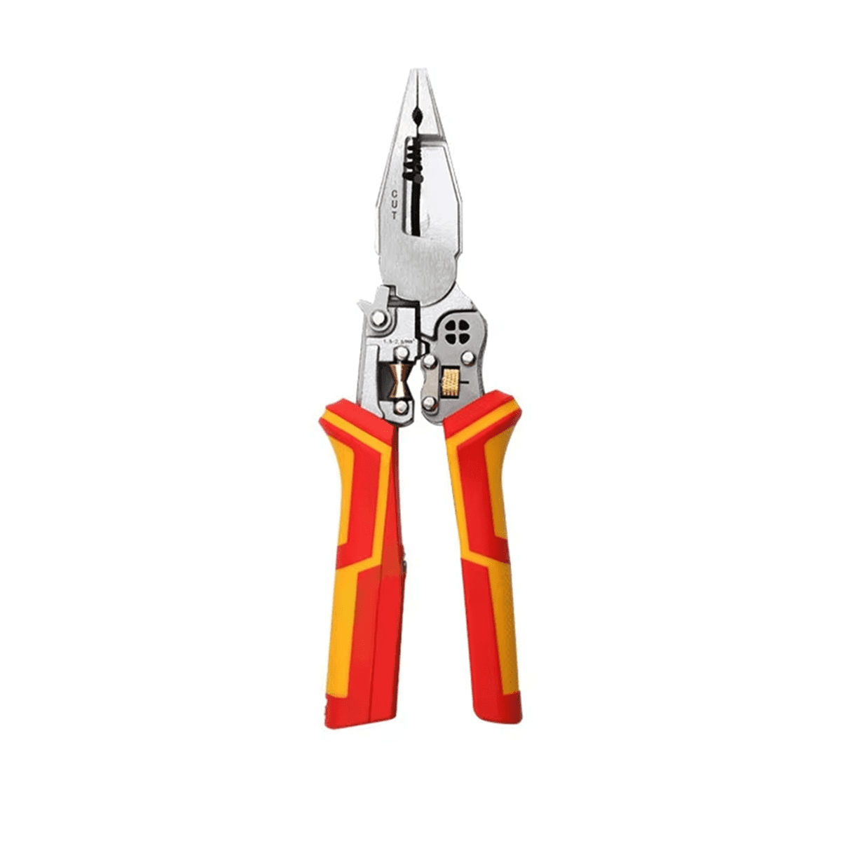 Multi-Function Wire Stripper Electricians Voltage Testing Cable Cutting Scissors Crimping Pliers,1 x Multi-function Pliers
