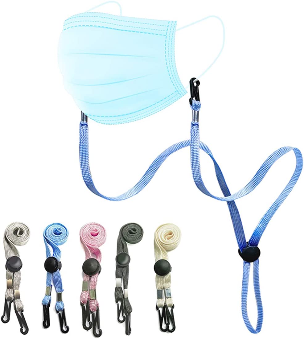 Face Mask Lanyard for Kids Adult, 5/10Pcs Adjustable Length Mask Strap ...