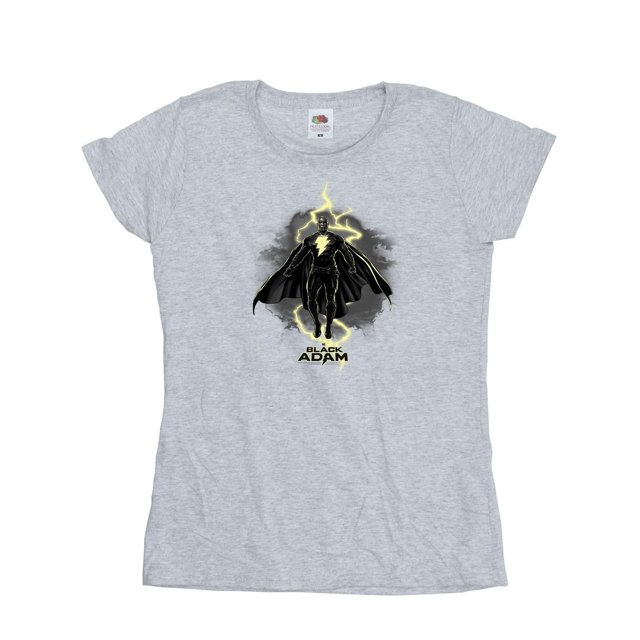 DC Comics T-Shirt en Coton Noir Adam Flottant