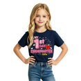 thumbnail image 4 of Curuila Child Toddler Girls Tshirt Short Sleeve Letter Print Crew Neck Tops For Girls Everyday Wear Comfortable Tee Size 10-11 Years, 4 of 4
