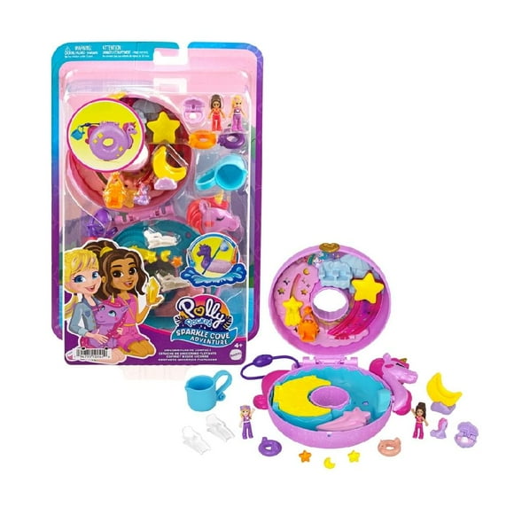 Set de Juego Polly Pocket Compacto Flotador de Unicornio